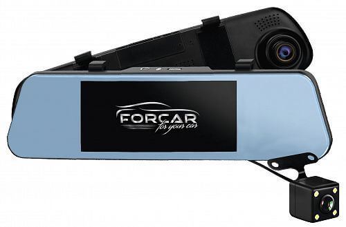 Видеорегистратор-зеркало ForCar MR-F680 FHD экран 6.8 + доп. камера зад. вида)