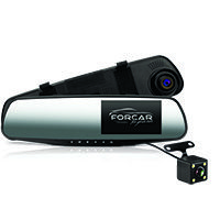 Видеорегистратор-зеркало ForCar MR-F432 экран 4,3 + доп. камера зад. вида)