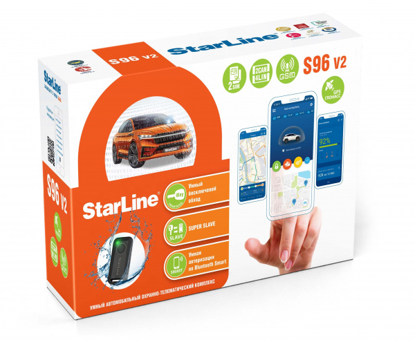 Автосигнализация StarLine S96 v2 2CAN+4LIN 2SIM GSM-GPS