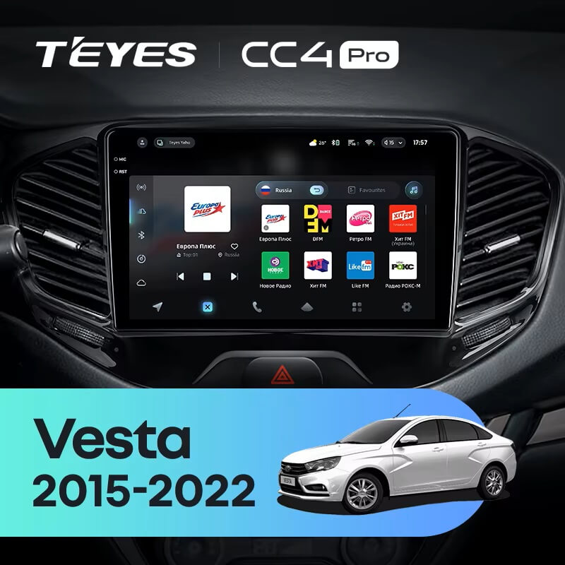 Teyes CC4 PRO Lada Vesta 2015-2022 8Gb+128Gb