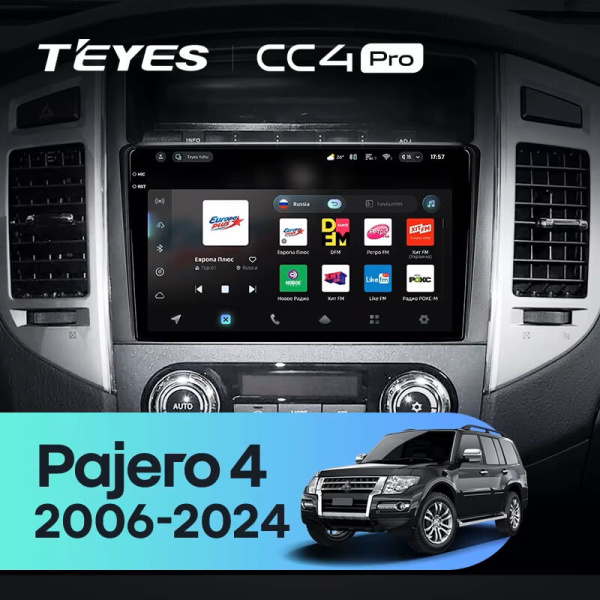 Teyes CC4 PRO Mitsubishi Pajero 4 2006-2024 8Gb+128Gb