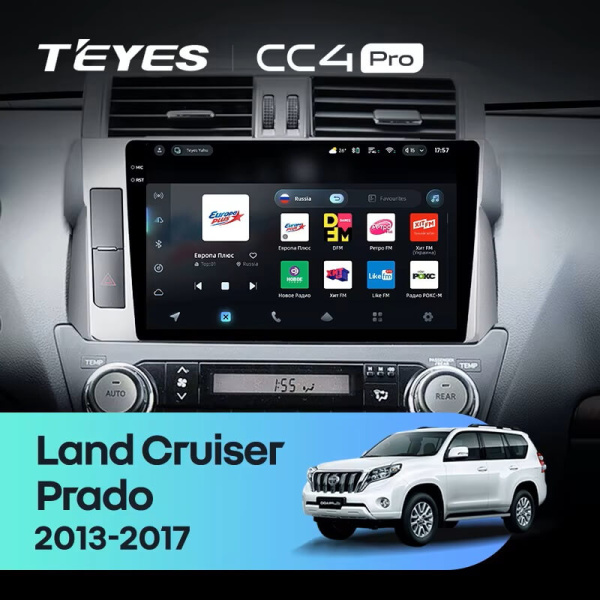 Teyes CC4 PRO Toyota Land Cruiser Prado 2013-2017 8Gb+128Gb