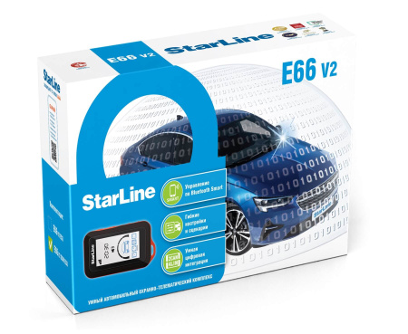 Автосигнализация StarLine E66 v.2 BT ECO 2CAN/4LIN GSM