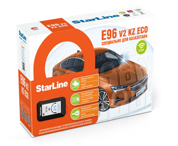 Автосигнализация StarLine E96 v.2 KZ ECO Lora