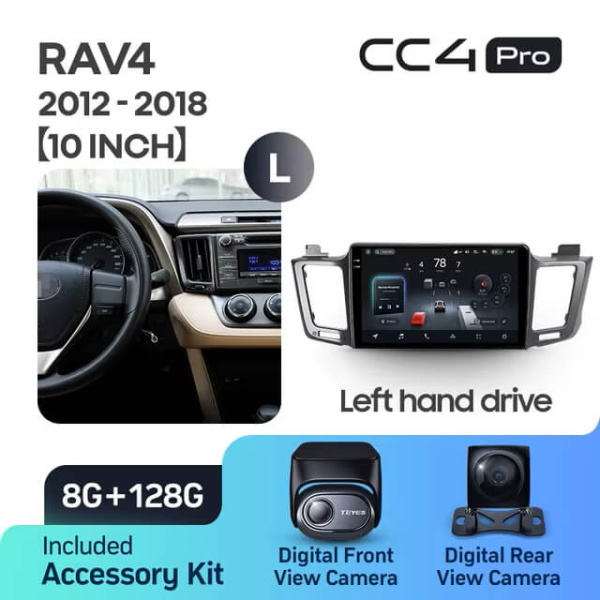 Teyes CC4 PRO Toyota RAV4 2012-2018 8Gb+128Gb