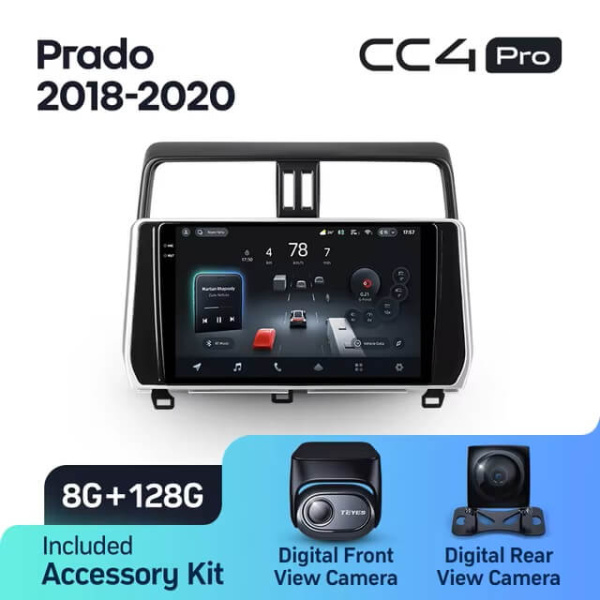 Teyes CC4 PRO Toyota Land Cruiser Prado 2018-2020 8Gb+128Gb