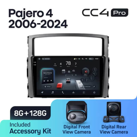 Teyes CC4 PRO Mitsubishi Pajero 4 2006-2024 8Gb+128Gb