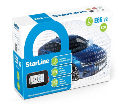 Автосигнализация StarLine Е66 v.2 BT ЕСО 2CAN+4LIN